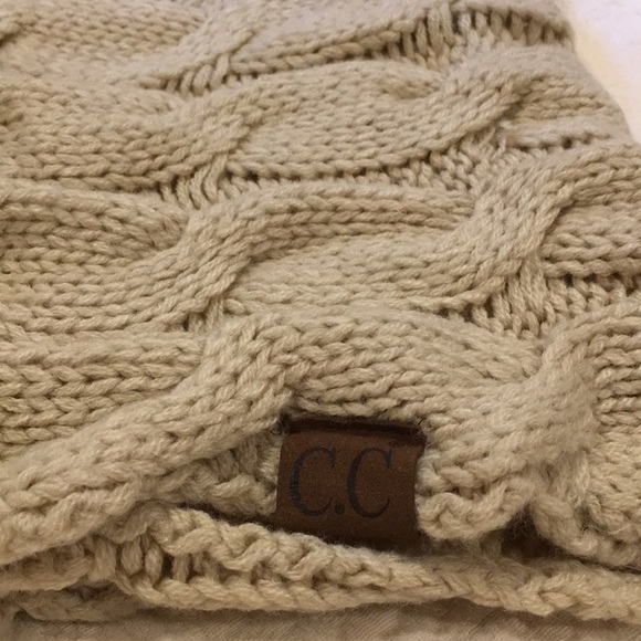 C.C Beanies infinity câble scarf tan,Icing beanie - Picture 5 of 8